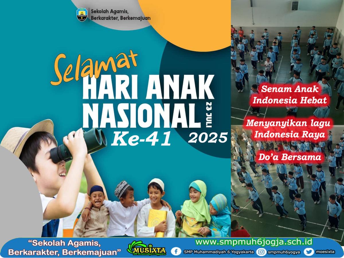 Hari Anak Nasional ke-41, SMP Musixta Gelar Do’a Bersama dan Senam Anak Indonesia Hebat