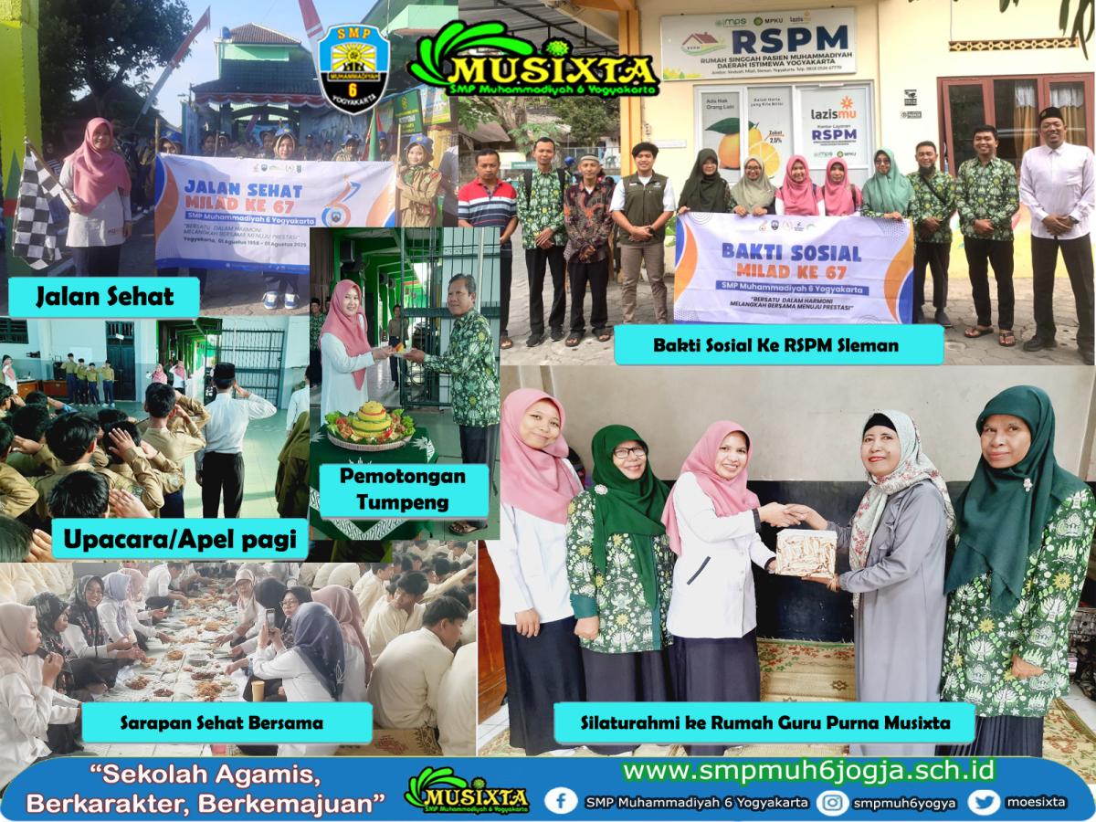 MILAD Ke-67 SMP MUSIXTA :  “Bersatu dalam Harmoni, Melangkah Bersama Menuju Prestasi”