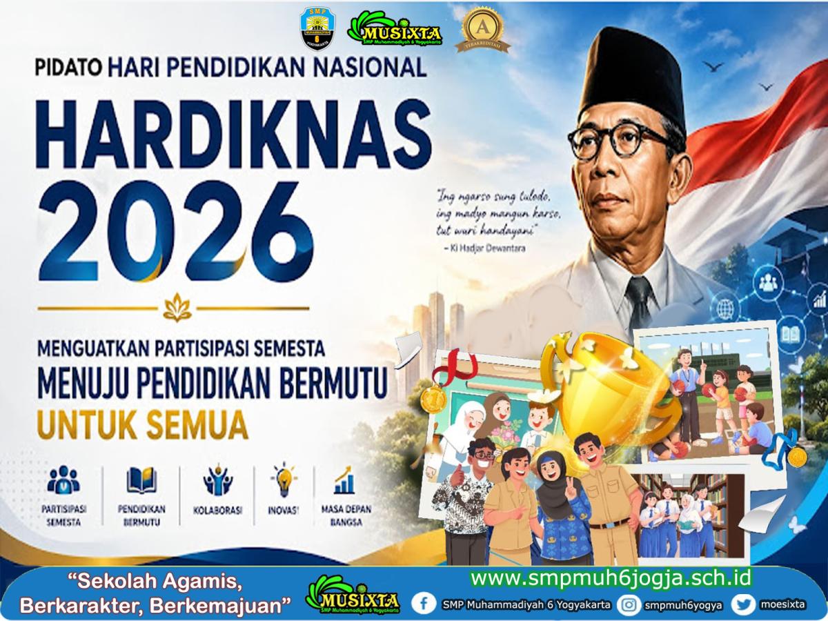 Peringati Hardiknas 2026, SMP Muhammadiyah 6 Yogyakarta Gelar Upacara Bendera