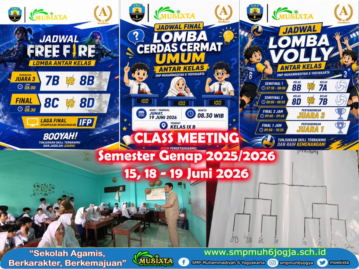 Serunya Classmeeting Semester Genap 2025/2026, MUSIXTA Gelar Perlombaan