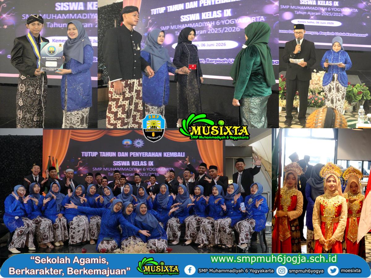 Tutup Tahun dan Penyerahan Kembali Siswa Kelas 9 Tahun Pelajaran 2025/2026 di Kenes Soho Resto Yogyakarta