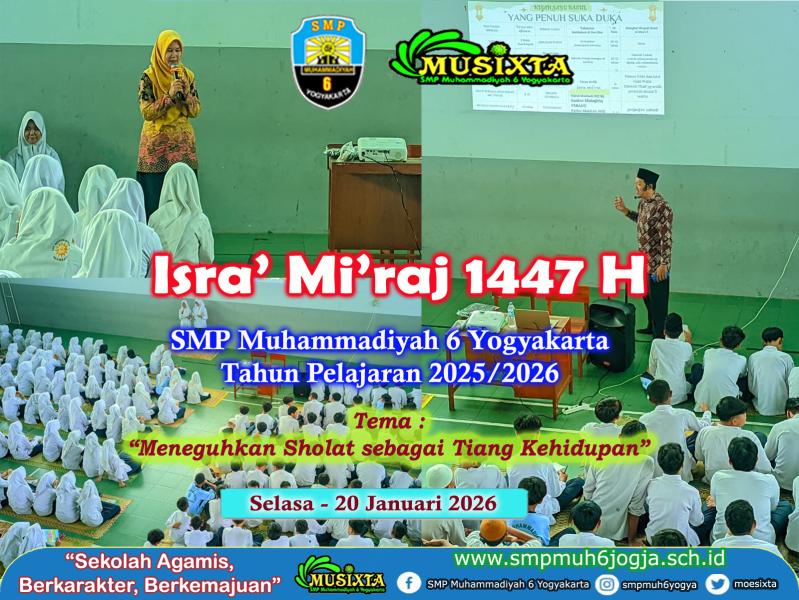 Peringatian Isra’ Mi’raj 1447 H,- Selasa 20 Januari 2026